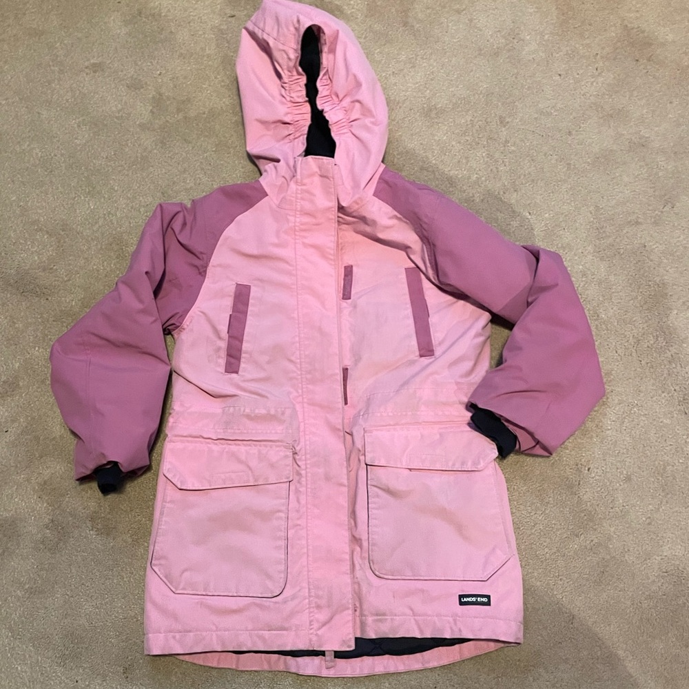 Lands' End Kids Pink Medium Winter Coat
